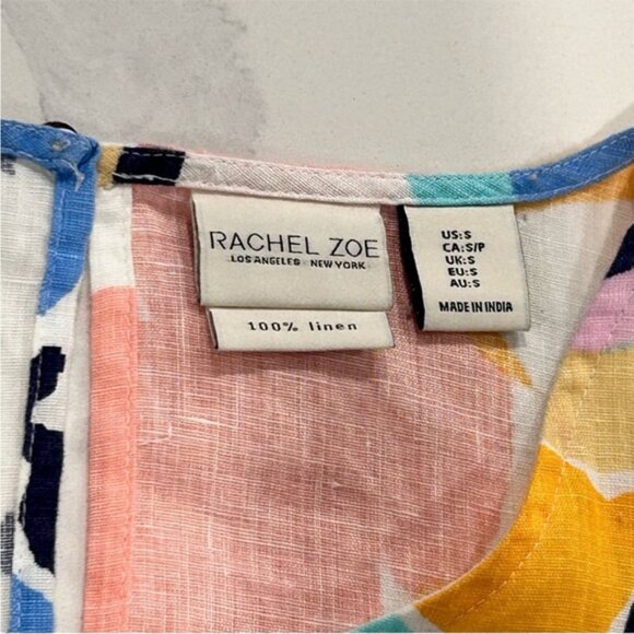 Rachel Zoe 100 Linen Trapeze Dress - Picture 12 of 14